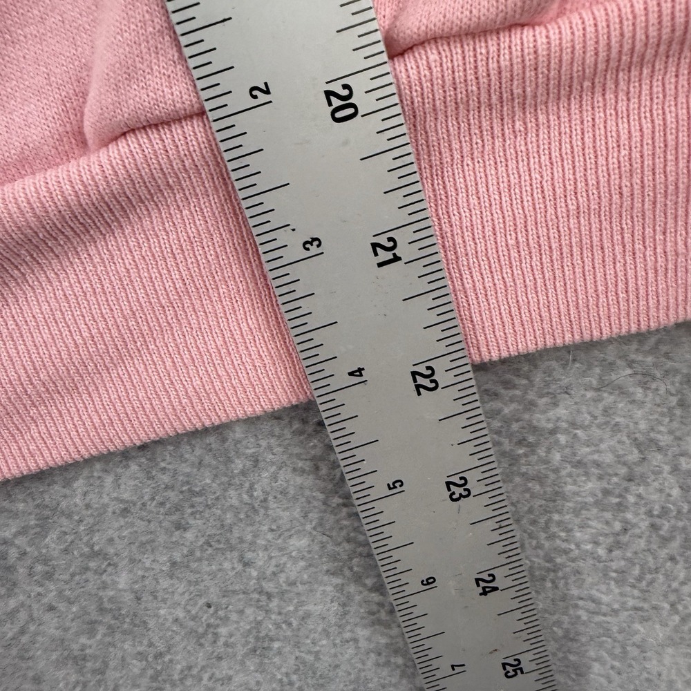Vintage 80s Notre Dame Sweatshirt Pink Blue Raglan Letters Medium Girly Rare M - Picture 7 of 9